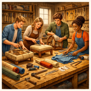 Polsterei-Grundkurs – Möbel neu polstern lernen 24. Februar 2026